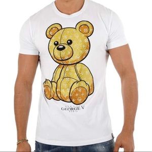 George V Teddy Top T shirt Mens XXL, runs small, perfect for XL wear